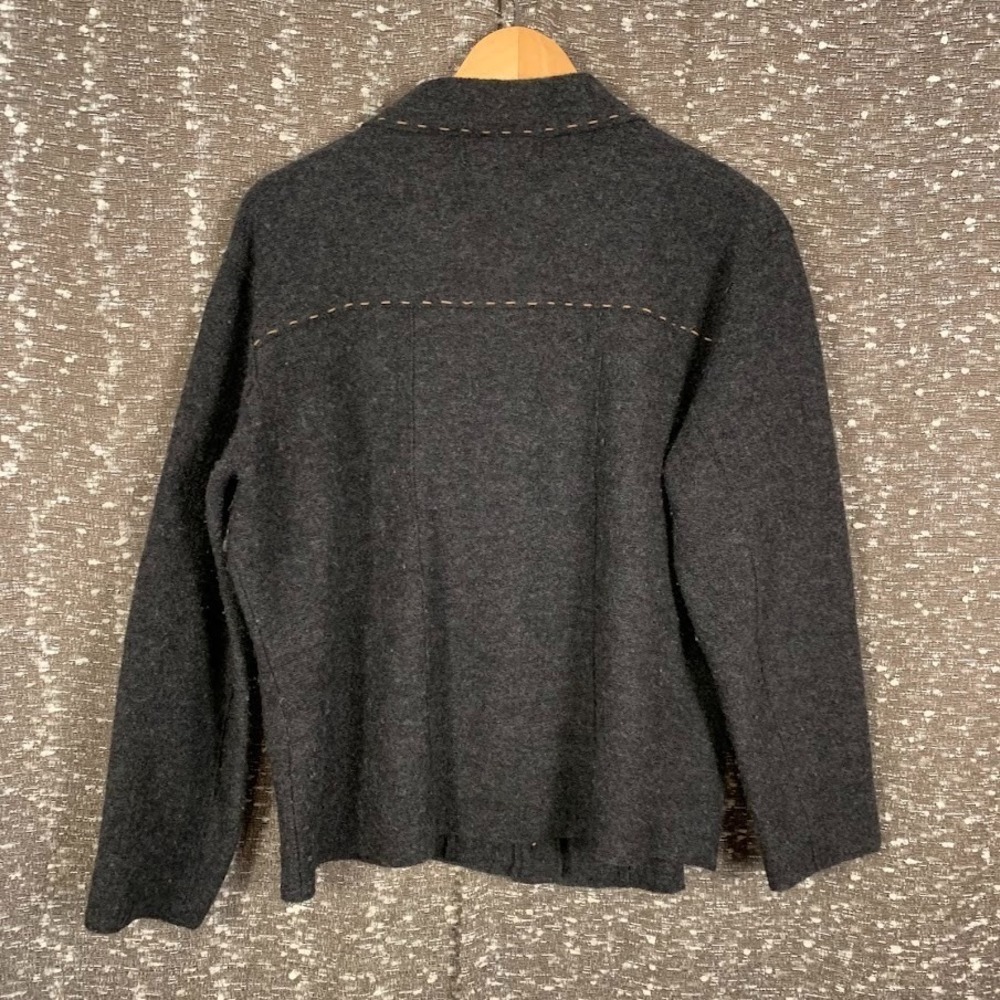 Vintage Susan Bristol Wool Button Up Cardigan Sweater Boho Cottage Women's Large - Picture 6 of 8